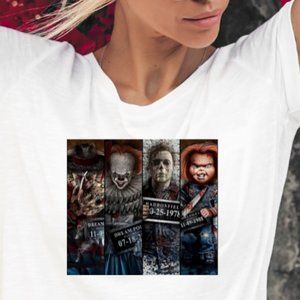 Halloween Villains Mugshot Shirt
